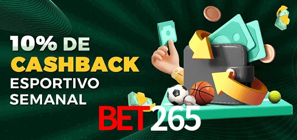 10% de bônus de cashback na bet265